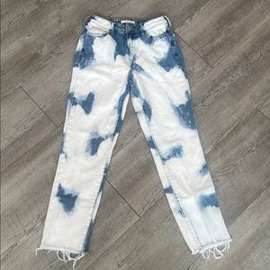 PacSun Blue and White Skinny Jeans - size 25